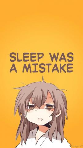 Kaga Sleep Was A Mistake HD Wallpaper Background