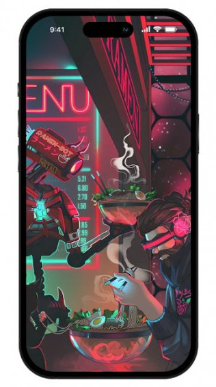 Cyberpunk iPhone Wallpaper