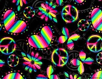 Colorful Peace Signs Wallpaper Full HDq