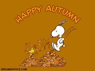 Graphics Pics Gifs Photographs Snoopy Autumn Fall Wallpaper