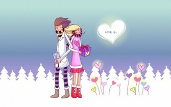 Love Cartoon Image Wallpaper High Definition Quality