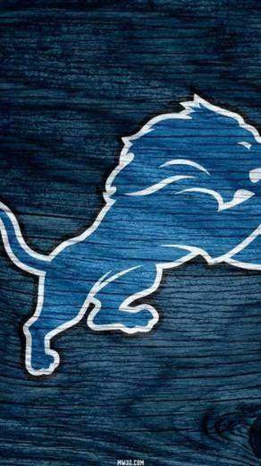 Detroit Lions Blue Weathered Wood Wallpaper For iPhone