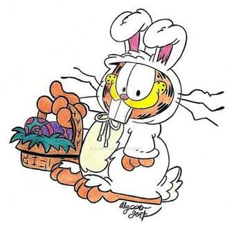 Easter Bunny Garfield By Allycat2121