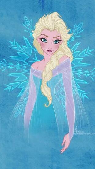Frozen Elsa Anna Digital Fan Art Wallpaper