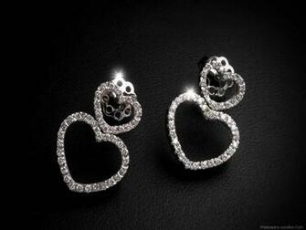 Home Jewellery Wallpaper Diamond Earrings