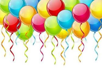 Geburtstag Ballons Hintergrund Stock Vektor Colourbox