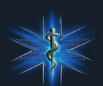 Star Of Life With Paramedic Prayer Phone Wallpaper By Miguel777