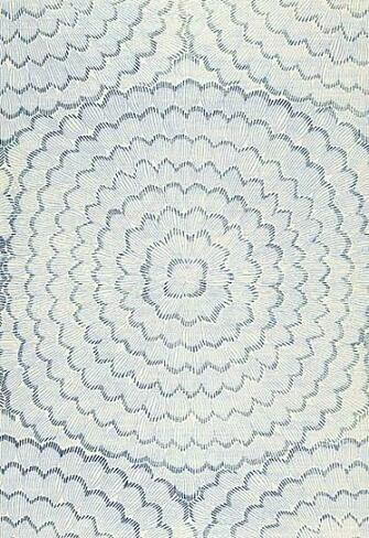 Feather Bloom Wallpaper In Two Blues By Celerie Kemble For
