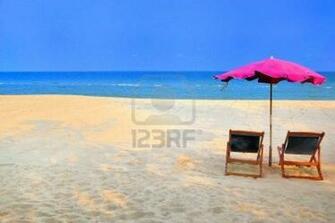 Wallpaper Background Valentine Beach Umbrella Stock