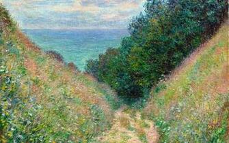 French Traditional Art Claude Monet Trails Impressionism Wallpaper