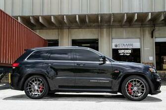 Jeep Grand Cherokee Srt8 Strasse Wheels Tuning Cars Black Wallpaper