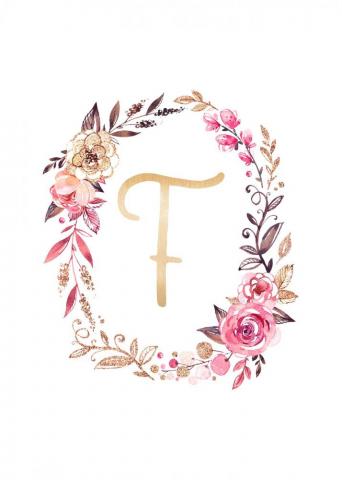 Glitter And Glam Monogram Printables The Cottage Market