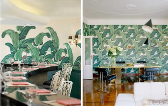 Beverly Hills Hotel Via Here Right Martinique Banana Leaf Wallpaper