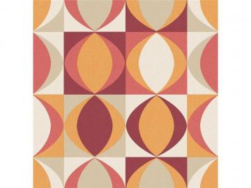 A Street Prints Archer Retro Style Wallpaper Fd25842 Red Orange