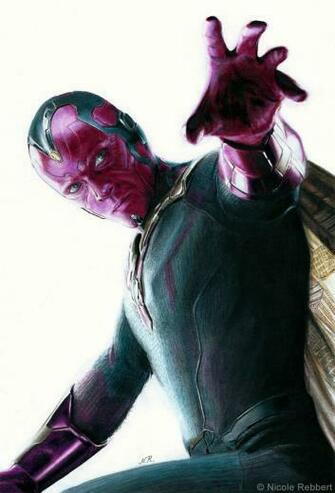 Avengers Vision Drawing By Quelchii