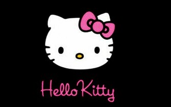 Hello Kitty Black Background Wallpaper