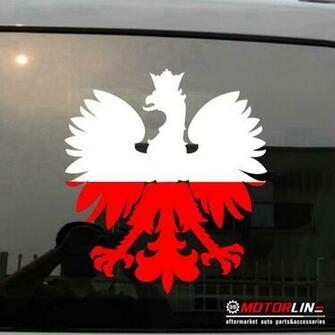 Polska Eagle Decal Sticker Coat Of Arms Poland Herb Polski