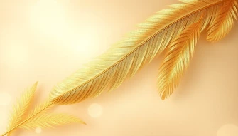 Gold Feather Wallpaper