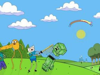 Minecraft Adventure Time Fan Art Wallpaper