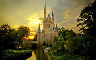 Sunset Over Cinderella Castle Wallpaper Background