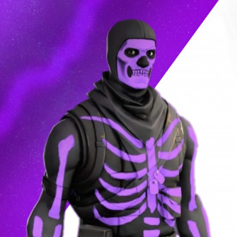 Purple Skull Trooper Pfp Wallpaper