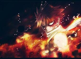 Fairy Tail Natsu Dragneel Anime Dragon Scale Flame HD Wallpaper