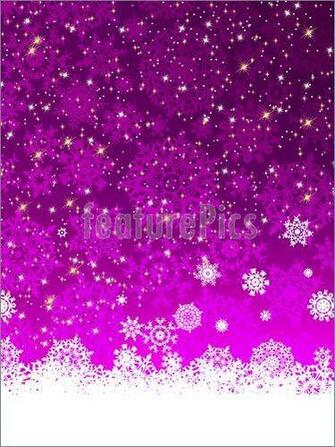 Illustration Of Purple Winter Background With Snowflakes Eps