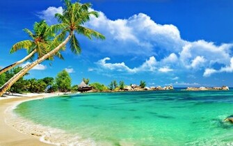 Tropical Beach HD Wallpaper Image