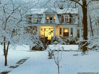 Winter Home Wallpaper Christmas Photography Desktop