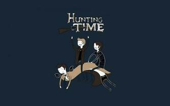 Supernatural Funny Adventure Time Fun Art Hunting Wallpaper