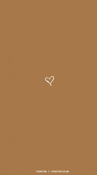 Cute Spring Wallpaper Ideas White Heart Brown I