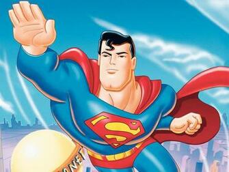 Cartoons Wallpaper Superman Flying