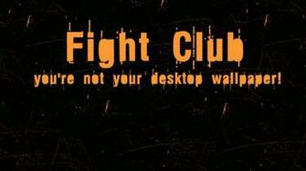 X Wallpaper Fight Club HD Black