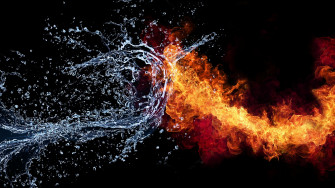Fire And Water Wallpaper