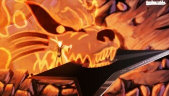 Naruto With Nine Tail Kyubi Power Wallpaper