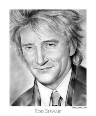 Rod Stewart By Gregchapin