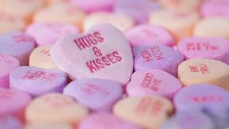 Heart Candy Valentine Day Wallpaper HD