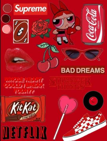 Toedit Red Redasthetic Asthetic Baddie Wallpaper