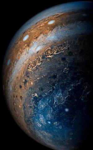 Black Hole On Jupiter Planet Wallpaper
