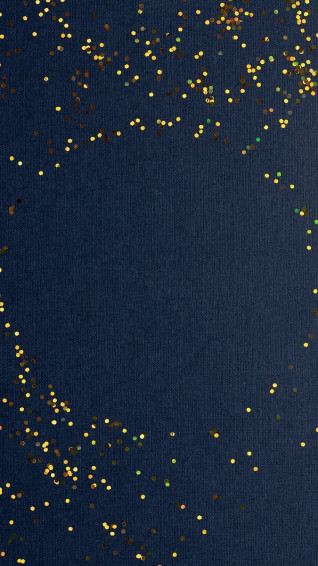 Image Of Gold Glitter Festive Blue Phone Background