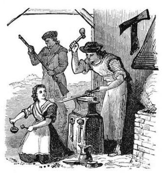 Colonial Blacksmith Photograph By Granger