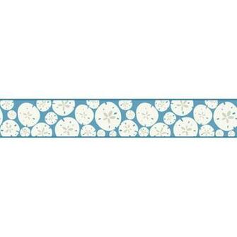 Blue Sand Dollar Border Wall Sticker Outlet