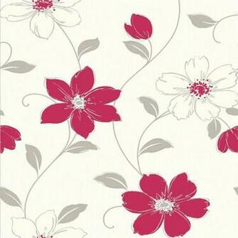 Red And Cream Wallpaper Grasscloth