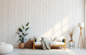 White Wood Background Wallpaper
