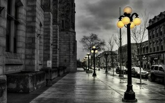 City Wallpaper HD Black And White
