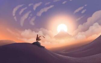 Journey Game Wallpaper Sunset By Sawuinhaff