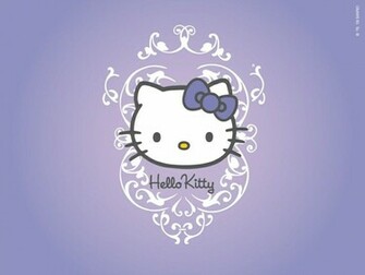 Wallpaper Con Una Imagen De La Popular Hello Kitty