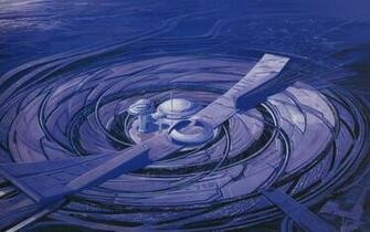 Futuristic Artwork Syd Mead Wallpaper