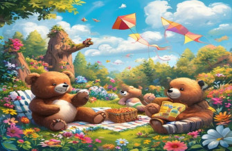 Cute Teddy Bears Wallpaper