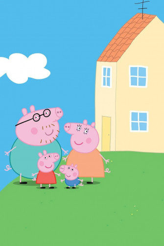 Peppa Pig House Wallpaper Festa Infantil